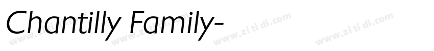 Chantilly Family字体转换